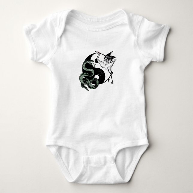Body SYMBOLE Yin yang Snake Et Crane (Devant)