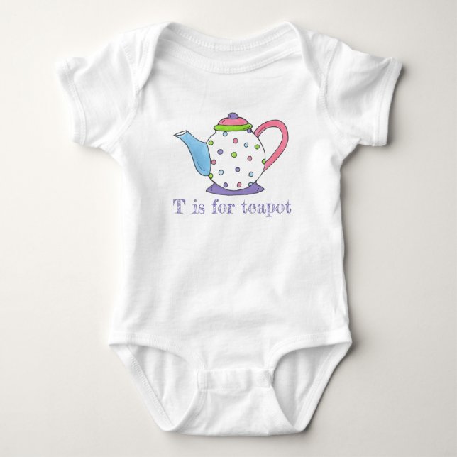 Body T est pour Teapot Polka Dot Tea Pot Time (Devant)