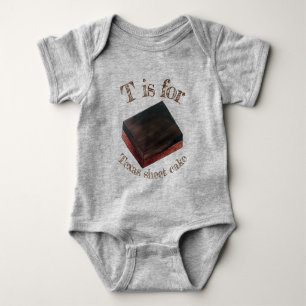 Body T est pour Texas Sheet Cake Slice Texan Food