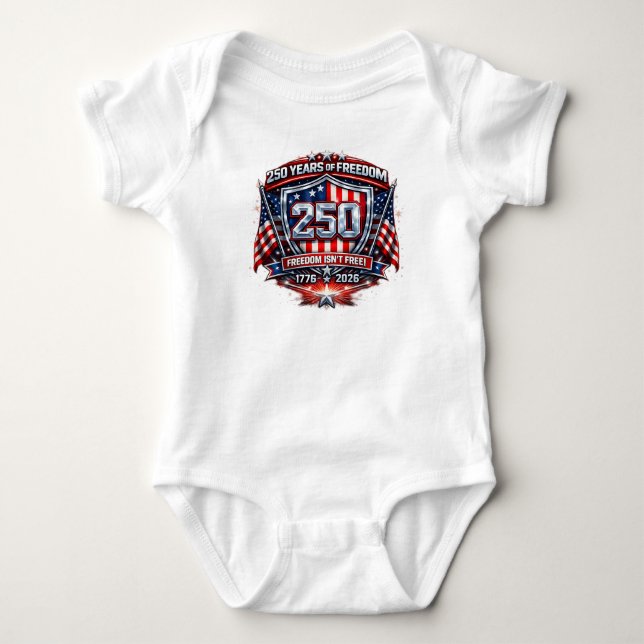 Body T-shirt « 250 ans de liberté – Rendons l'Amérique  (Devant)