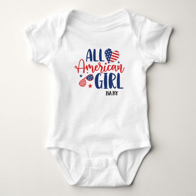 Body T-shirt All American Girl (Baby) (Devant)