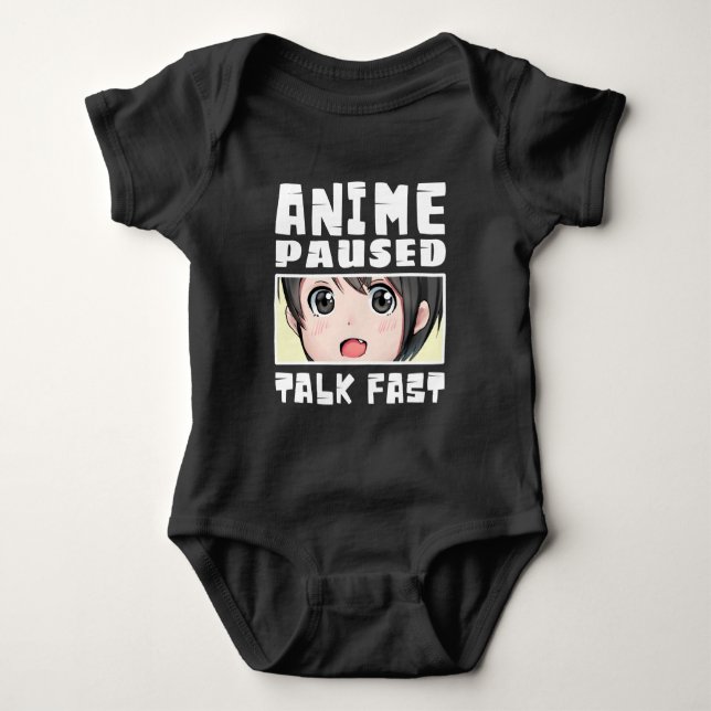 Body T-Shirt anime en pause parle vite (Devant)