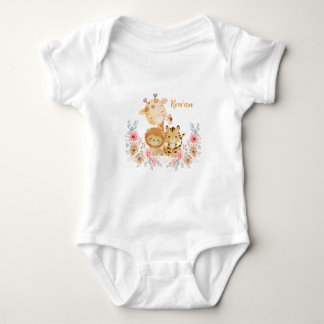 Body T-shirt avec un animal sauvage mignon