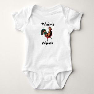 Body T-Shirt Baby Bodysuit Petaluma California Rooster