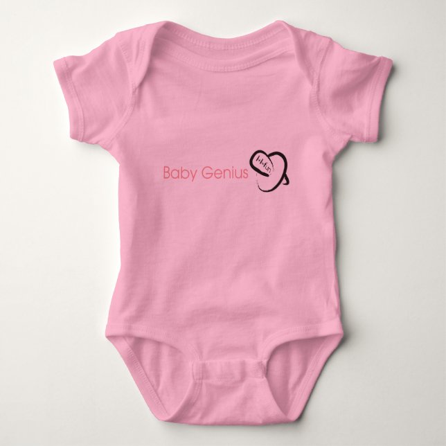 Body T-shirt Baby Genius (F) (plus de styles...) (Devant)