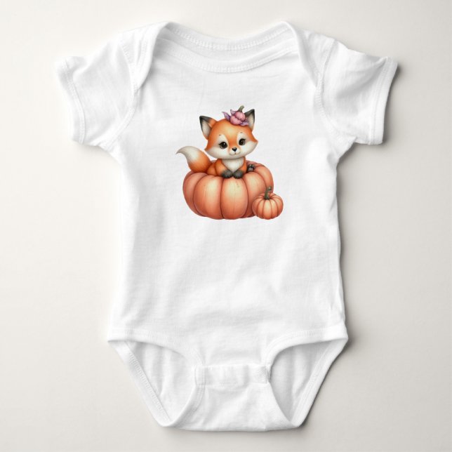 Body T-Shirt Baby shower d'automne (Devant)