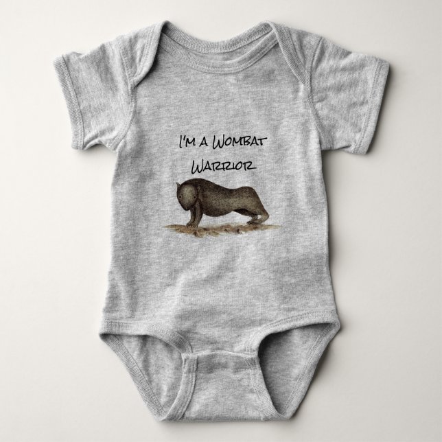 Body T-Shirt Baby Wombat Warrior (Devant)