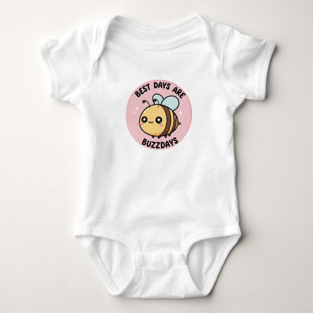 Body T-shirt bébé abeille – Design Kawaii mignon (Devant)