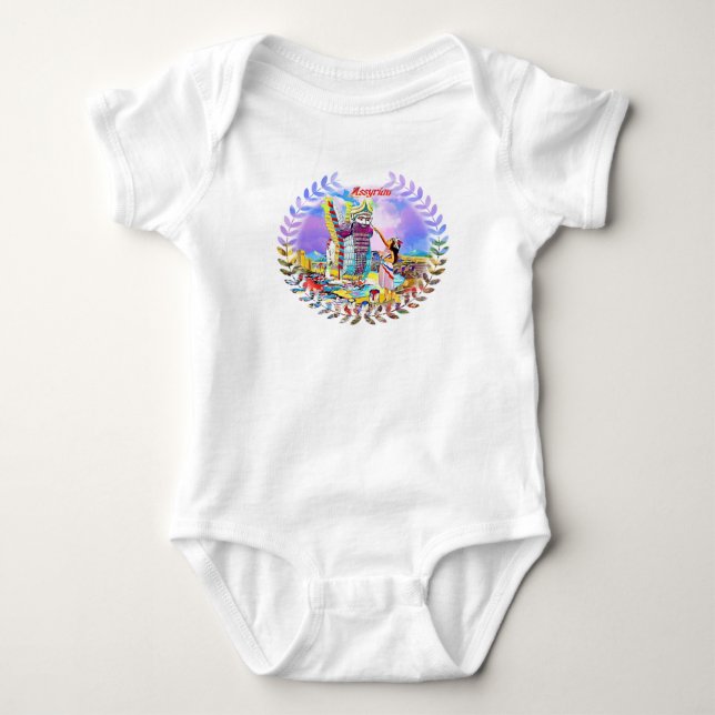 Body T-shirt bébé assyrien (Devant)