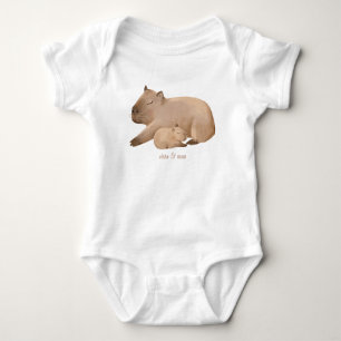 Body T-shirt bébé capybara