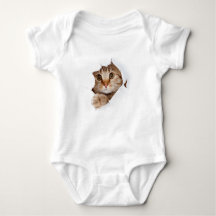 T-shirt bébé chaton mignonne - bébé personnalisé