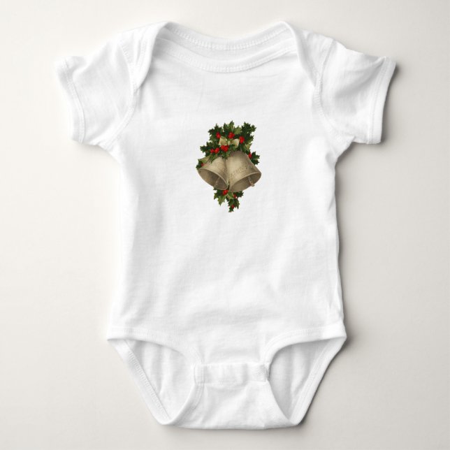 Body T-shirt bébé cloches de Noël (Devant)