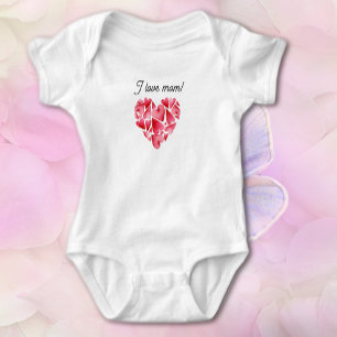Body T-Shirt bébé coeurs aimants de la Saint-Valentin