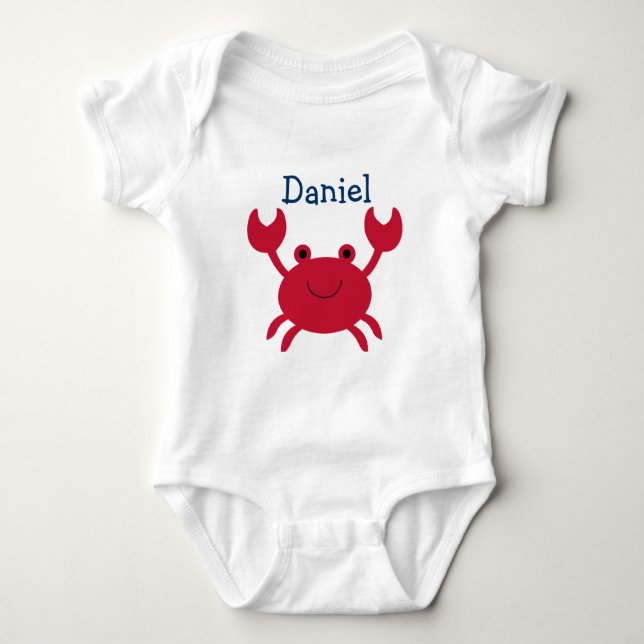 Body T-shirt bébé crabe bébé (Devant)
