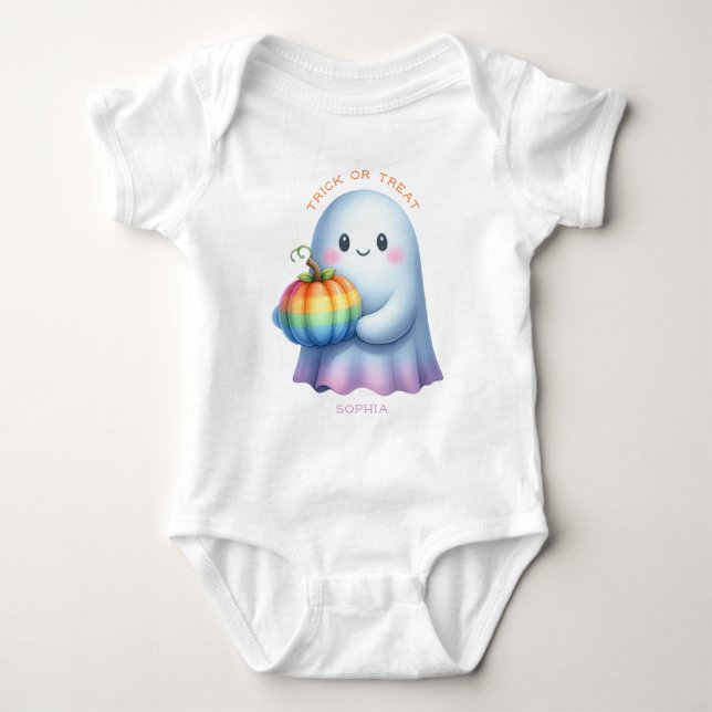 Body T-shirt bébé d'Halloween (Devant)