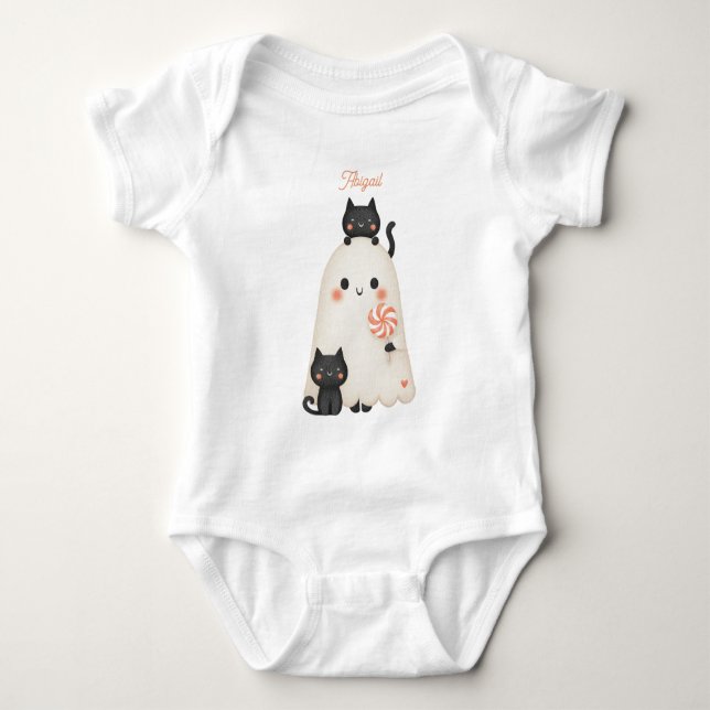 Body T-shirt bébé d'Halloween (Devant)