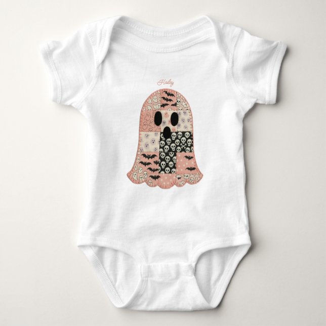 Body T-shirt bébé d'Halloween (Devant)