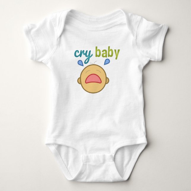 Body T-shirt Bébé en Pleurant (Devant)
