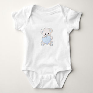 Body T-shirt bébé garçon avec un ours imprimer