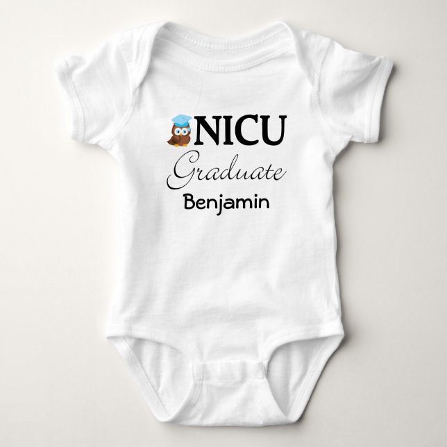 Body T-shirt Bébé Garçon personnalisé pour un diplômé d (Devant)