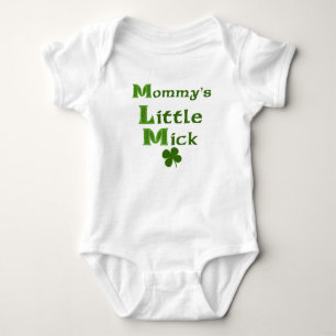 Body T-shirt bébé irlandais drôle Little Mick de Maman