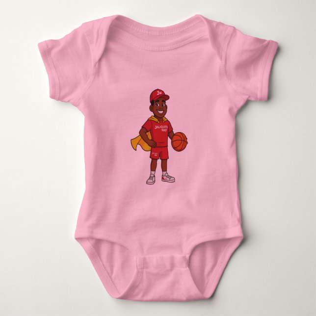 Body T-Shirt bébé J'Lon le Champion (Devant)