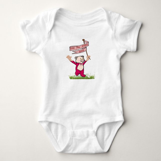 Body T-shirt bébé "Love you Mama Bear" (Devant)