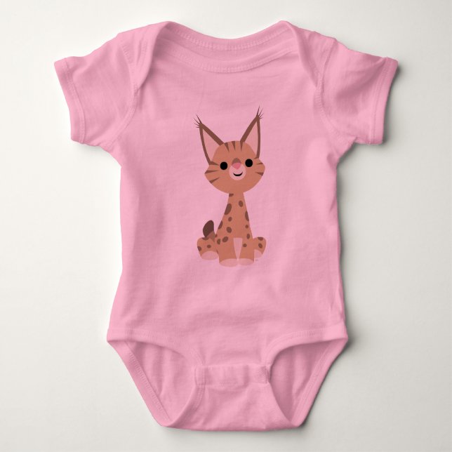 Body T-shirt bébé Lynx (Devant)