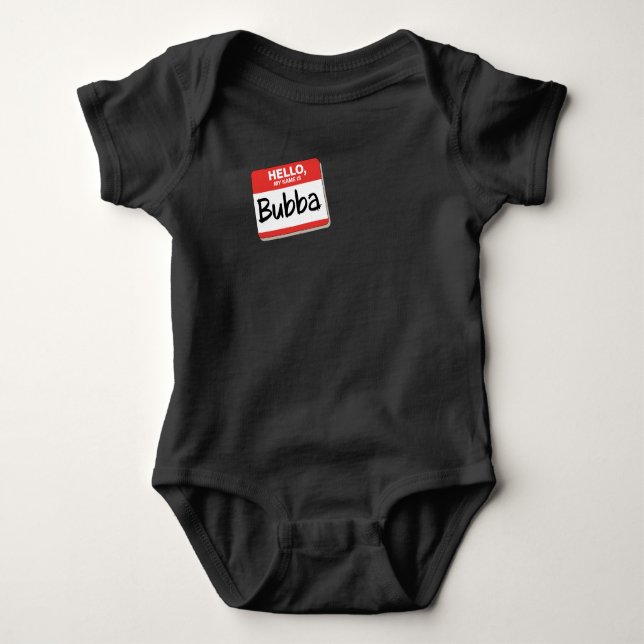 Body T-shirt bébé mignonne Bubba (Devant)
