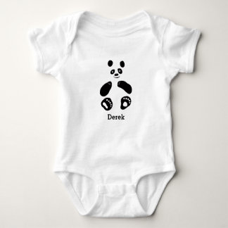 Body T-shirt bébé Panda Girl Boy Blanc rose bleu