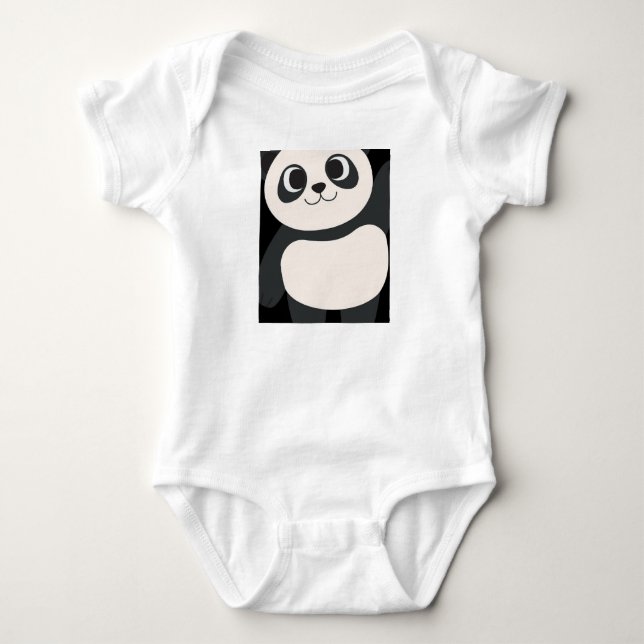 Body T-shirt bébé panda mignon 👶😇 (Devant)
