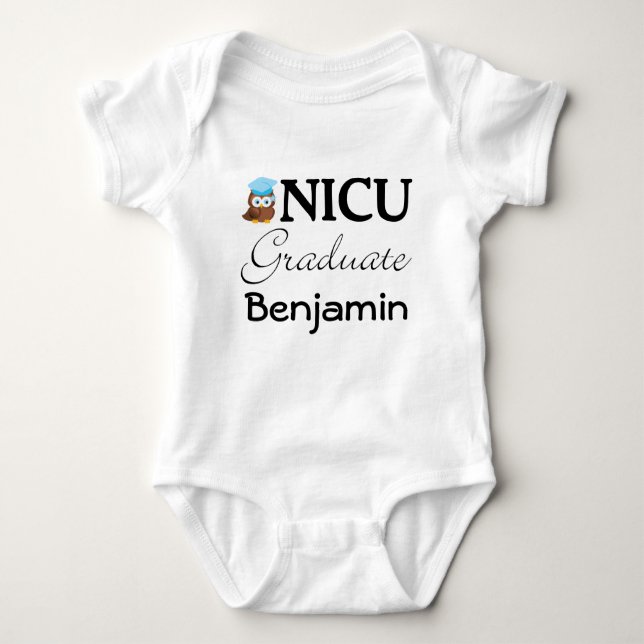 Body T-shirt Bébé personnalisé pour un diplômé de l'Uni (Devant)