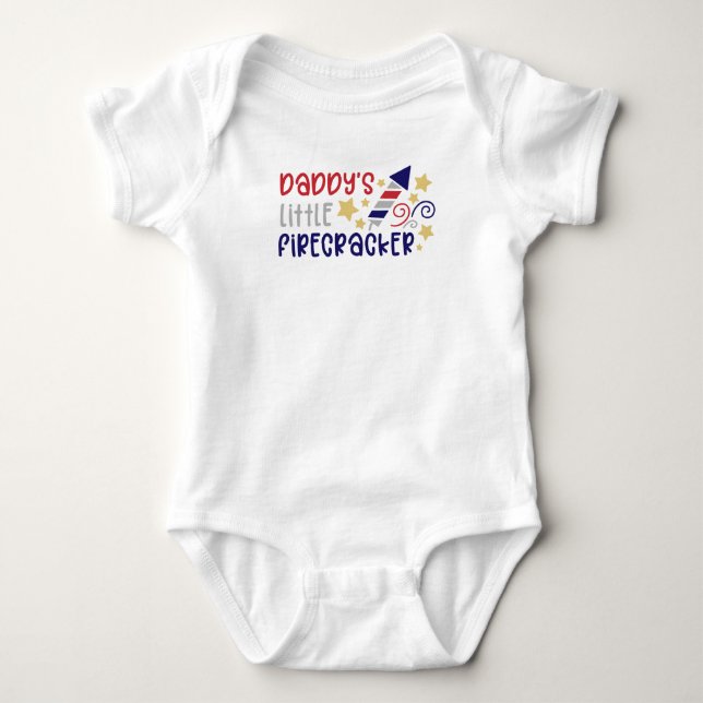 Body T-shirt bébé petit pétard de papa (Devant)