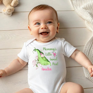 Body T-shirt bébé petit pois doux de maman ou Creeper