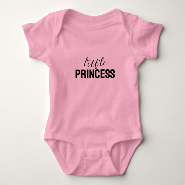 Body T-shirt bébé Petite Princesse (Devant)