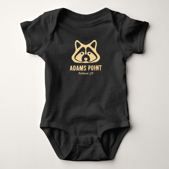 Body T-Shirt Bébé Raton laveur Adams Point (Devant)