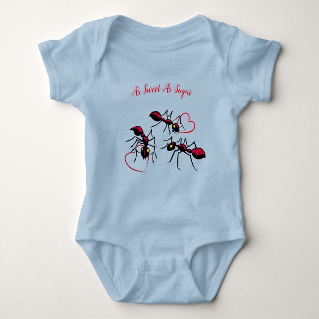 Body T-shirt bébé sucré (Devant)