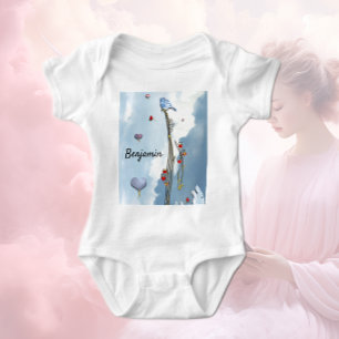 Body T-shirt Bluebird Watching Hearts Toddler