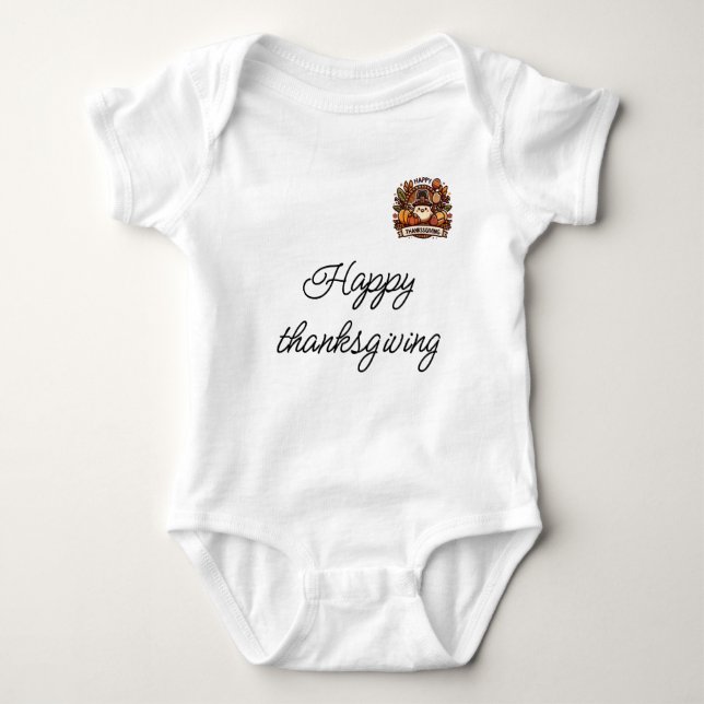 Body T-shirt bon thanksgiving (Devant)