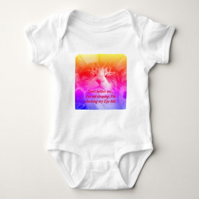 Body T-Shirt chaton endormi (Devant)