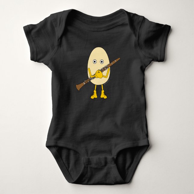 Body T-shirt Clarinet Egghead (Devant)