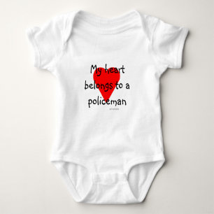 Body T-shirt Coeur policier