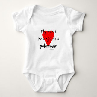 Body T-shirt Coeur policier
