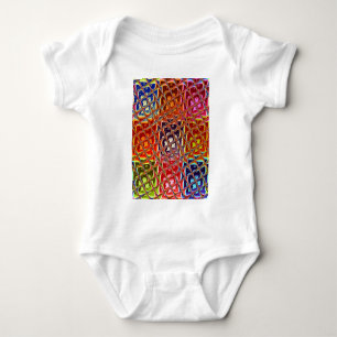 Body T-shirt couleurs de Noël Abstrait spécial