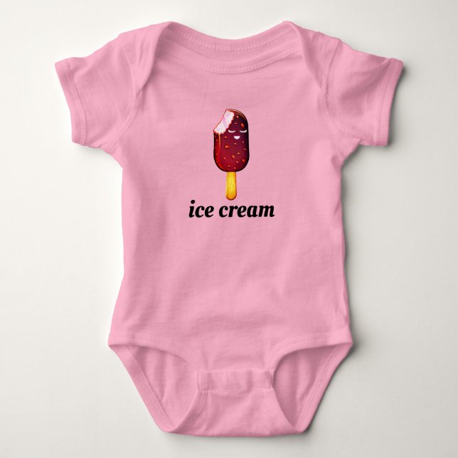Body T-shirt crème glacée (Devant)