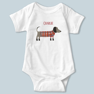 Body T-shirt Dachshund Saucage Nom du chien
