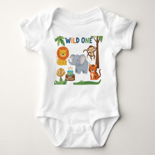 Body T-shirt d'anniversaire Safari