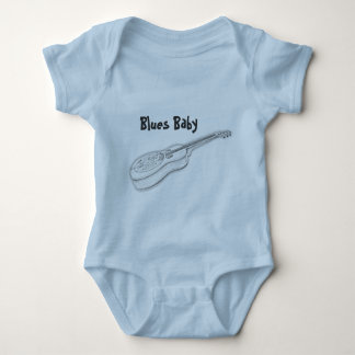 Body T-shirt de bébé de bleus