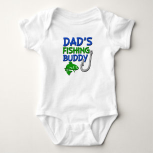 Body T-shirt de bébé drôle pour papa's Fishing Buddy