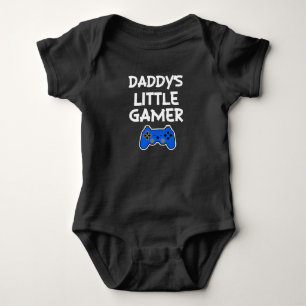 Body T-shirt de bébé drôle pour papa's Little Gamer